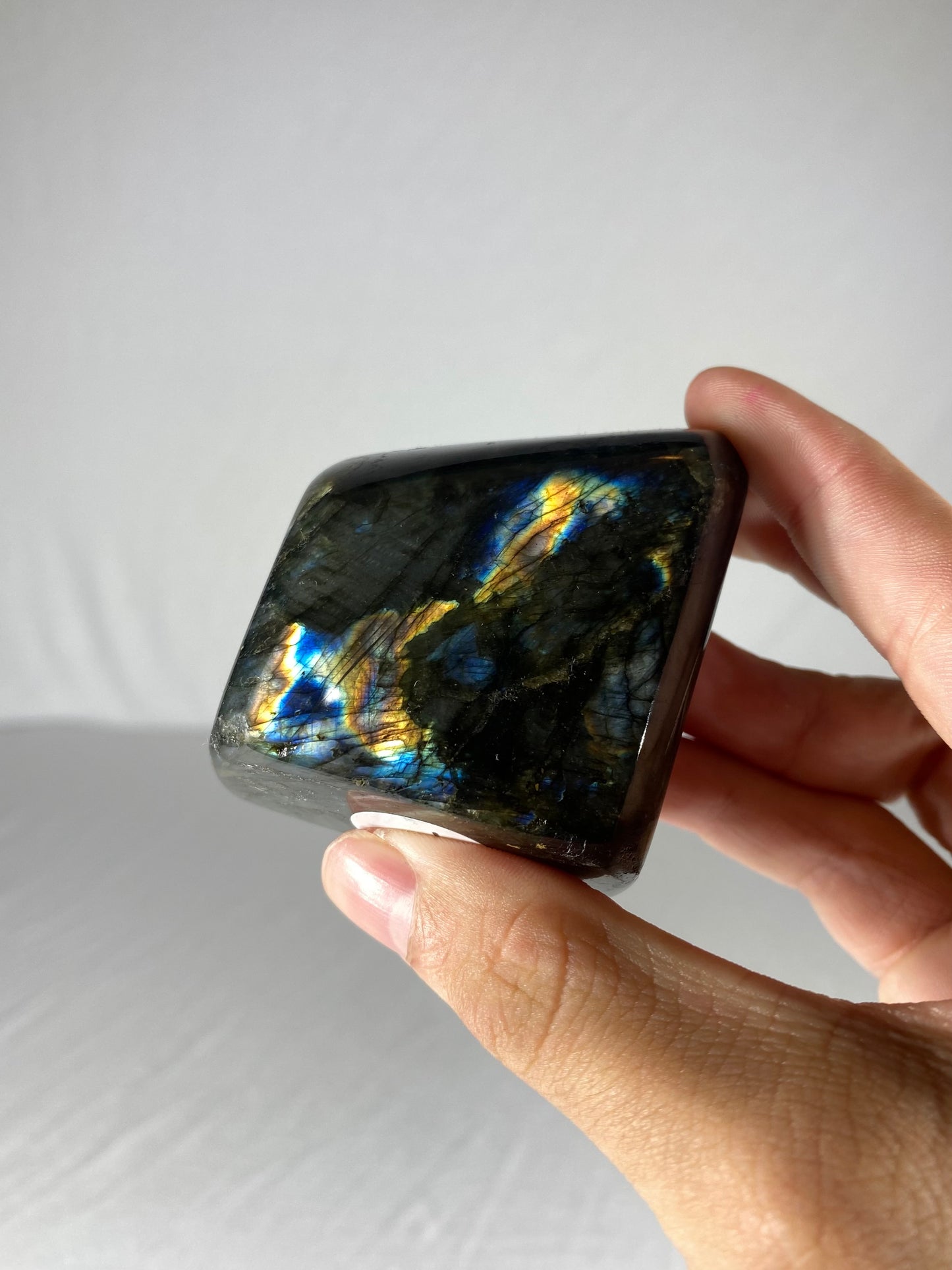 Madagascan Polished Labradorite Freeform Mountain (Small Y)