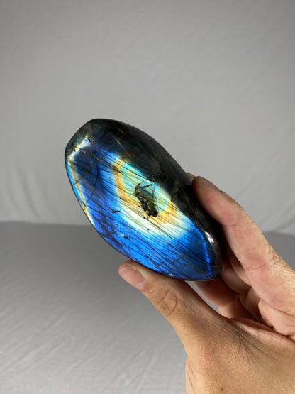 Madagascan Polished Labradorite Freeform Mountain (Small J)