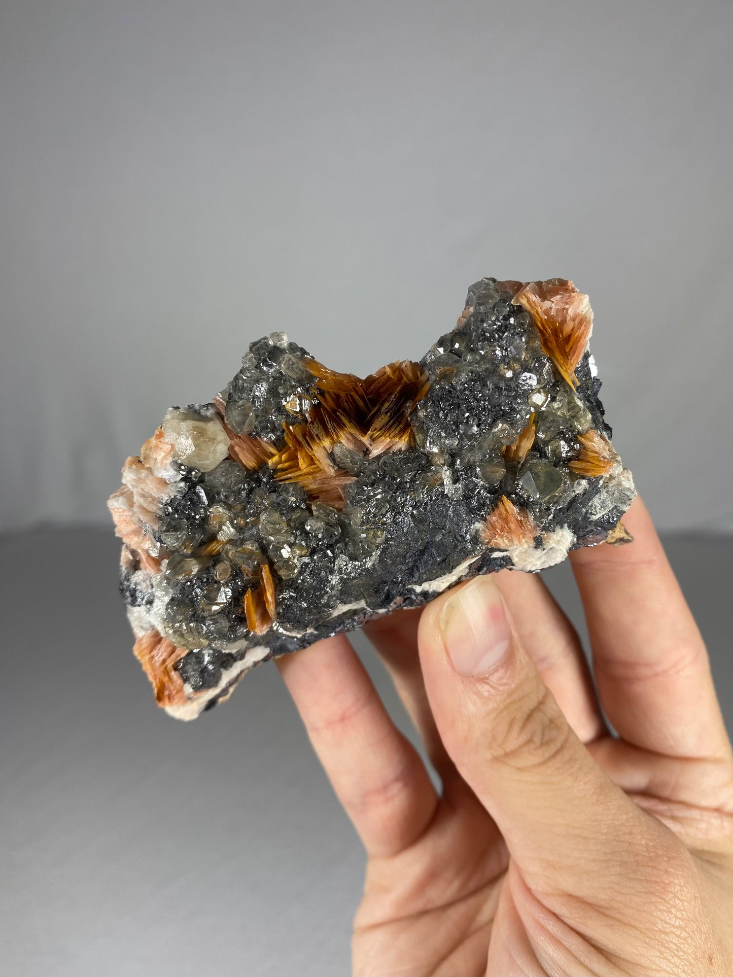 Moroccan Barite W/ Galena & Cerussite Specimen (J)