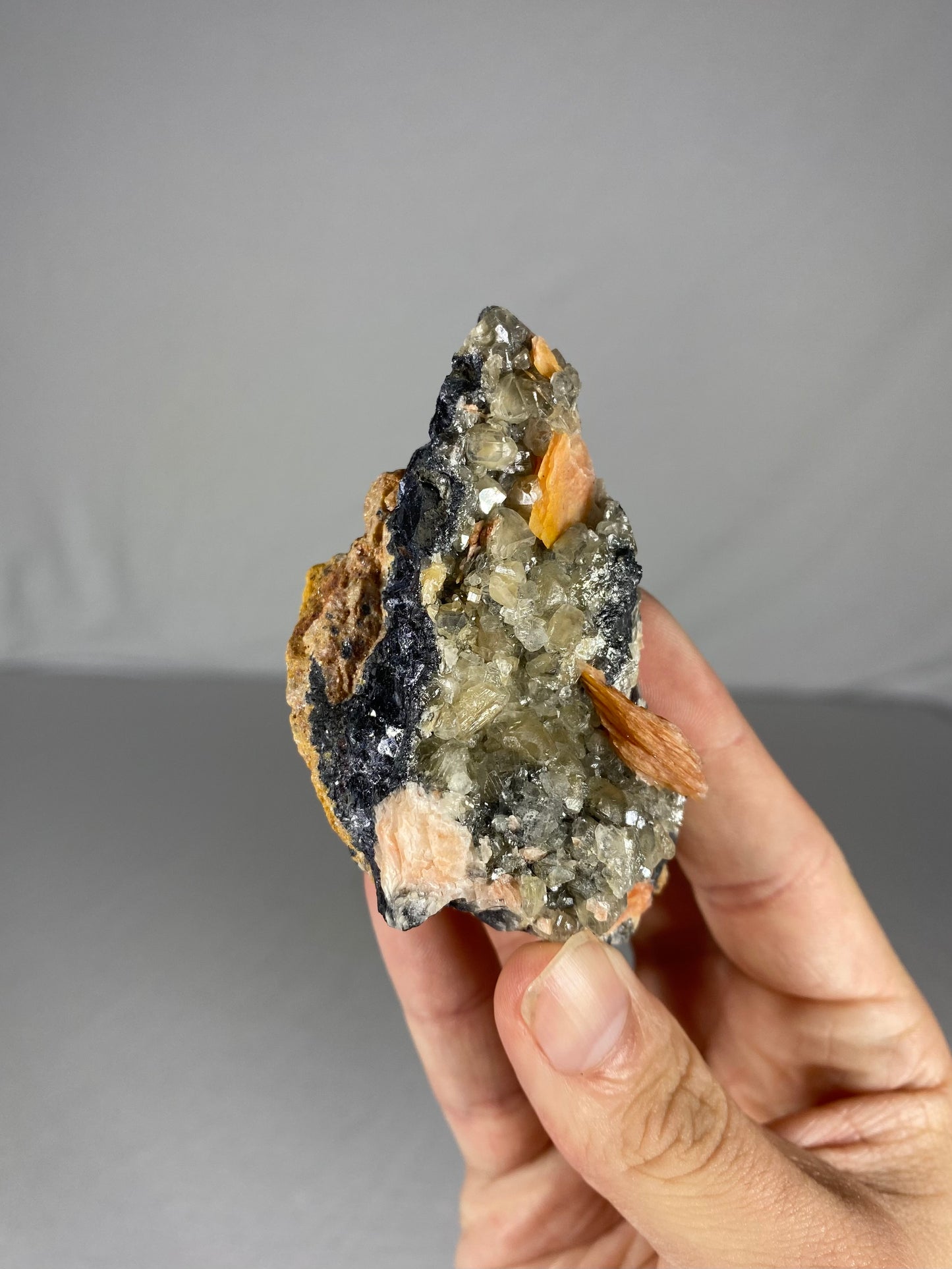 Moroccan Barite W/ Galena & Cerussite Specimen (C)