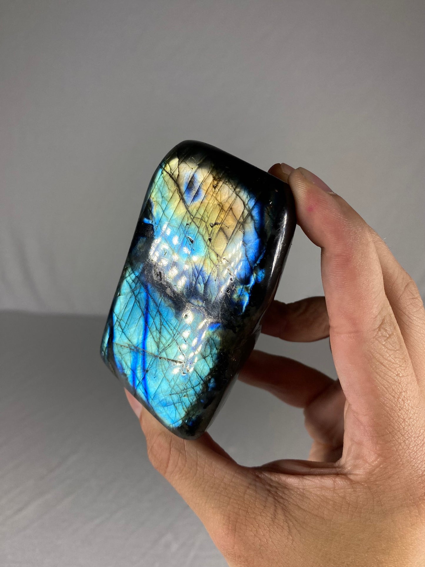 Madagascan Polished Labradorite Freeform Mountain (Small D)