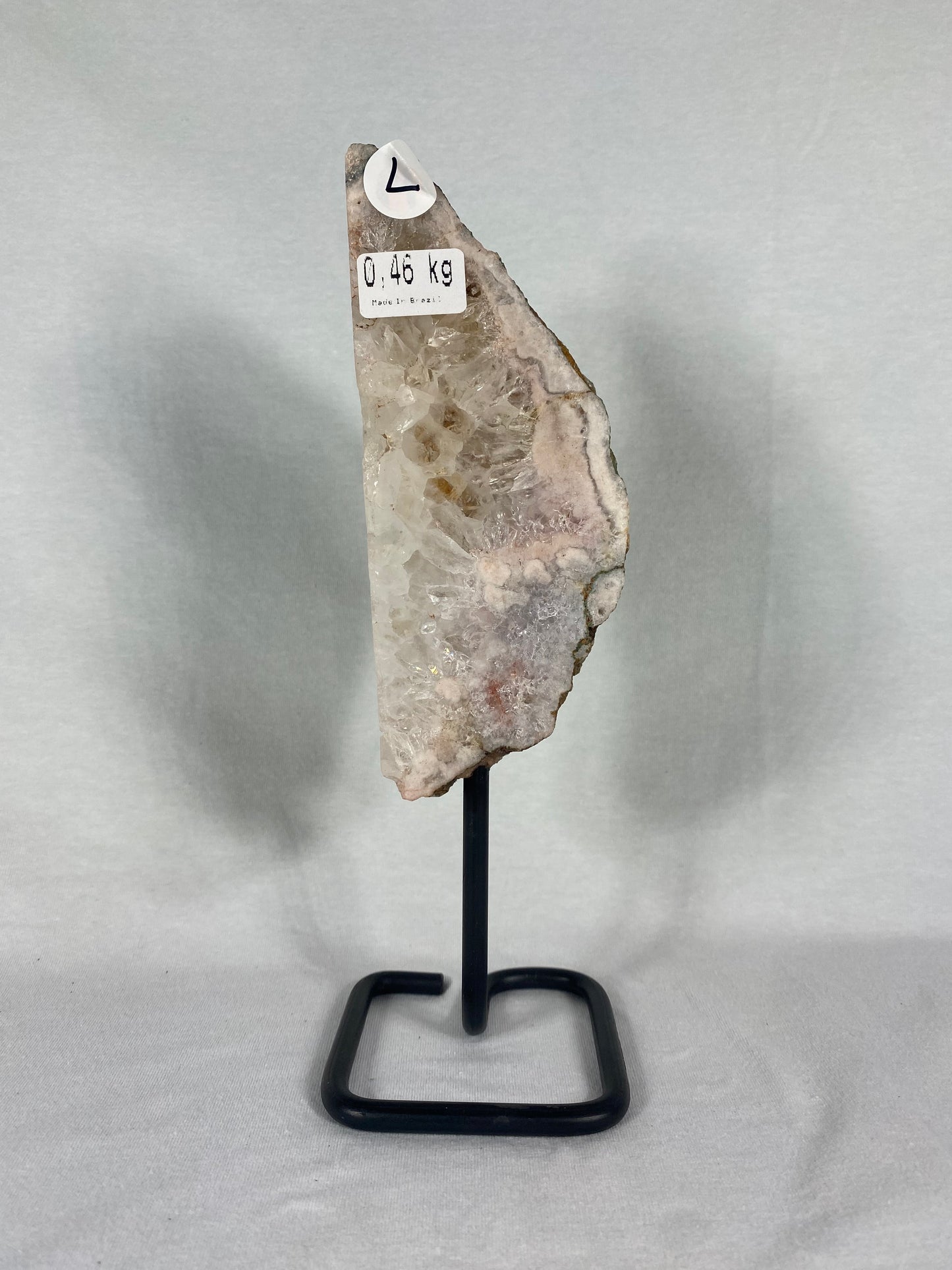 Brazilian Pink Amethyst Specimen On Stand (L)