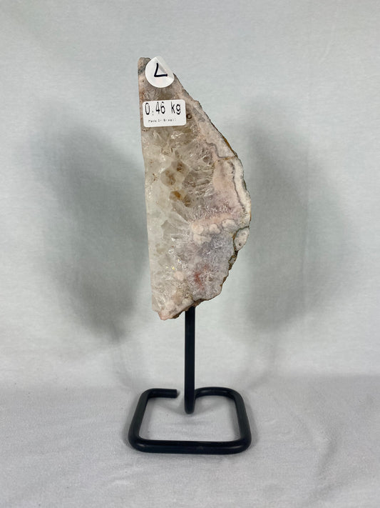 Brazilian Pink Amethyst Specimen On Stand (L)