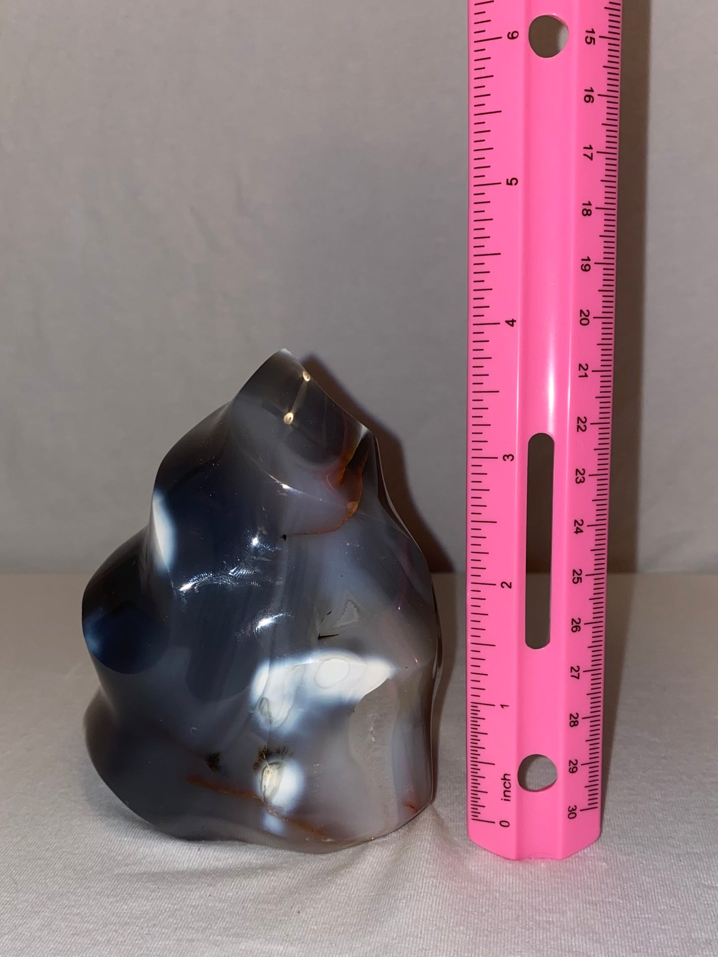 Madagascan Polished Orca Agate Flame (E)