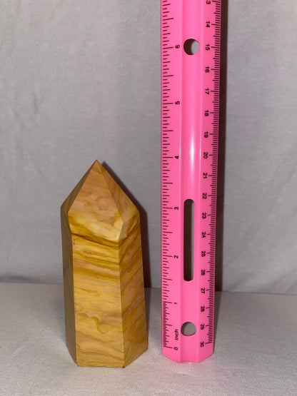 Madagascan Polished Polychrome Jasper Tower (K)