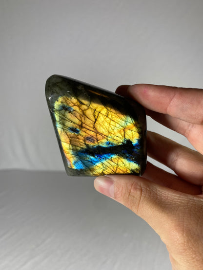 Madagascan Polished Labradorite Freeform Mountain (Small Y)
