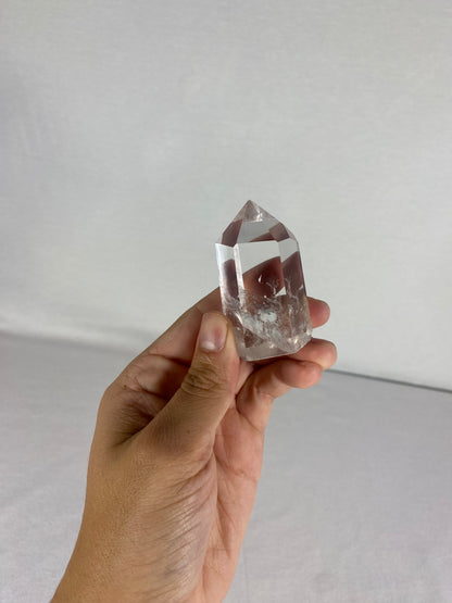 Chinese Polished Clear Quartz Tower (B)