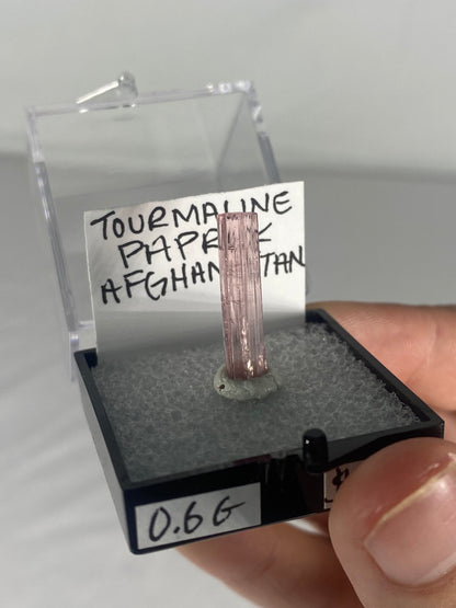 Pink Tourmaline Thumbnail Specimen From Afghanistan (Pre-Done A)