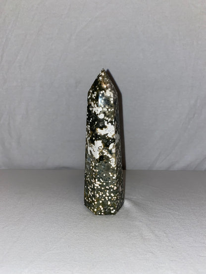 Madagascan Polished Ocean Jasper Tower (G)