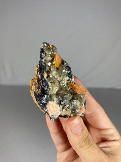 Moroccan Barite W/ Galena & Cerussite Specimen (C)