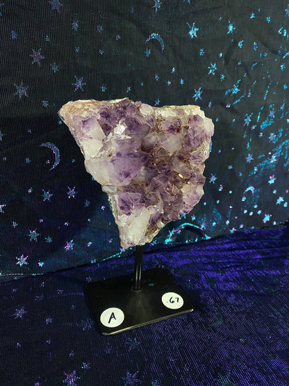 Brazilian Amethyst Specimen on Stand