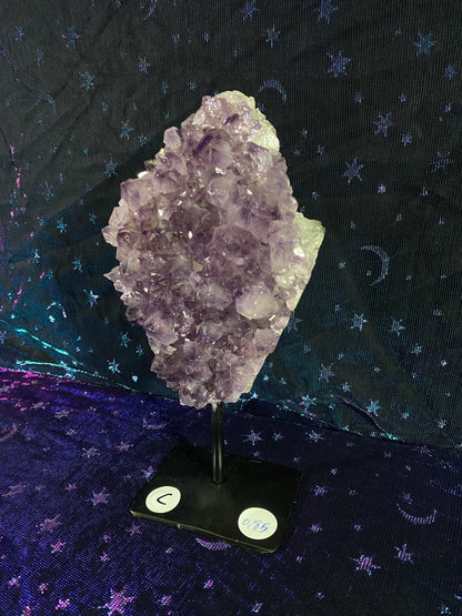 Brazilian Amethyst Specimen on Stand