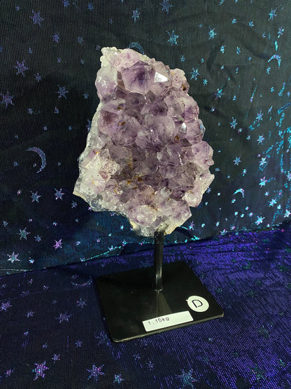 Brazilian Amethyst Specimen on Stand