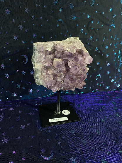 Brazilian Amethyst Specimen on Stand