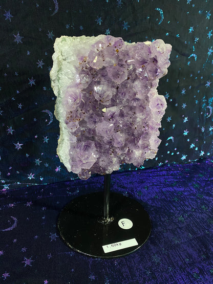 Brazilian Amethyst Specimen on Stand