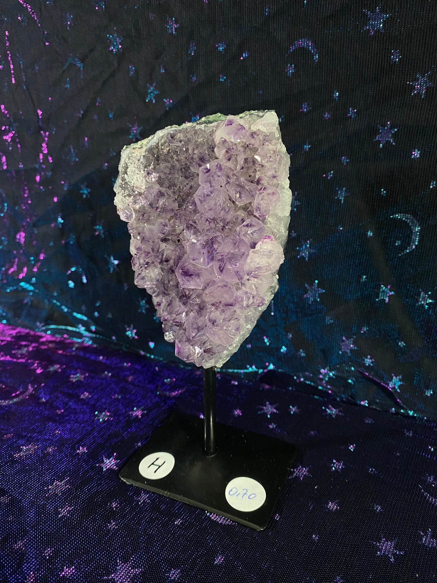 Brazilian Amethyst Specimen on Stand