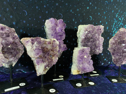 Brazilian Amethyst Specimen on Stand