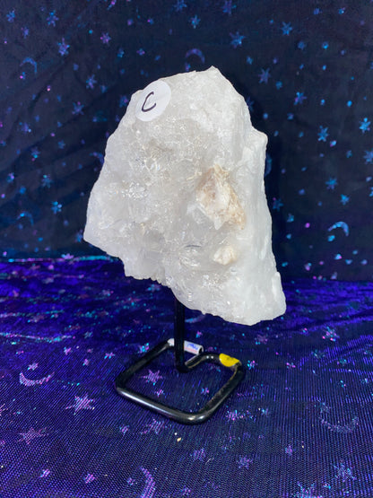 Brazilian Quartz Specimen on Stand