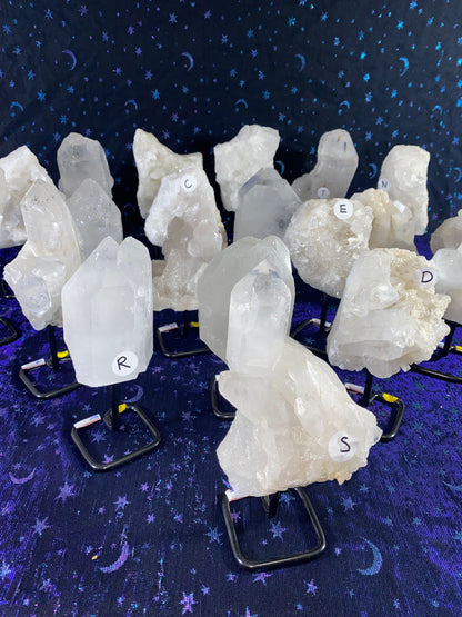 Brazilian Quartz Specimen on Stand