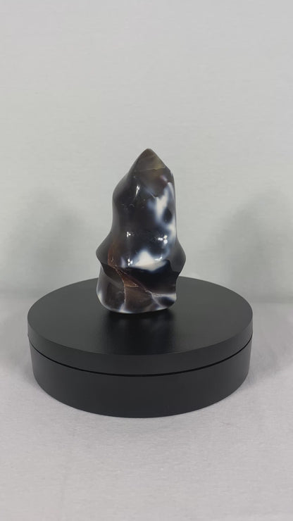 Madagascan Polished Orca Agate Flame (C)