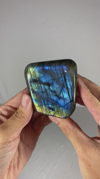 Madagascan Polished Labradorite Freeform Mountain (Small E)