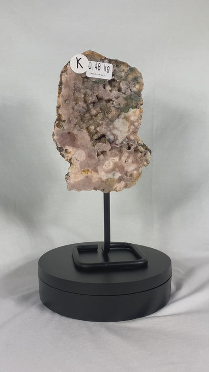 Brazilian Pink Amethyst Specimen On Stand (K)