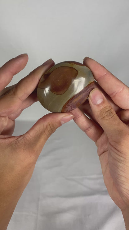 Madagascan Polished Jasper Palm Stone (Q)