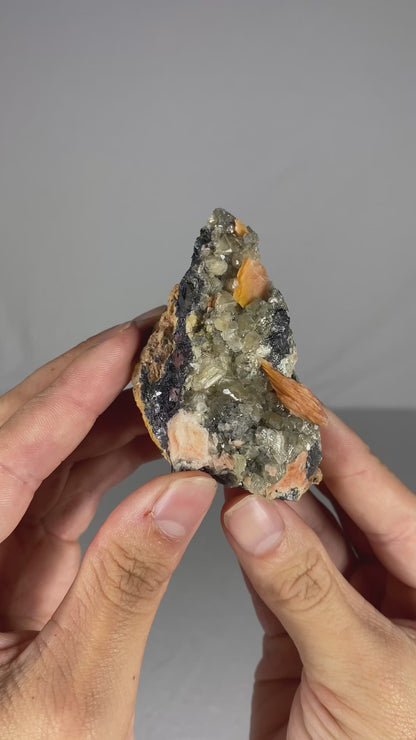 Moroccan Barite W/ Galena & Cerussite Specimen (C)