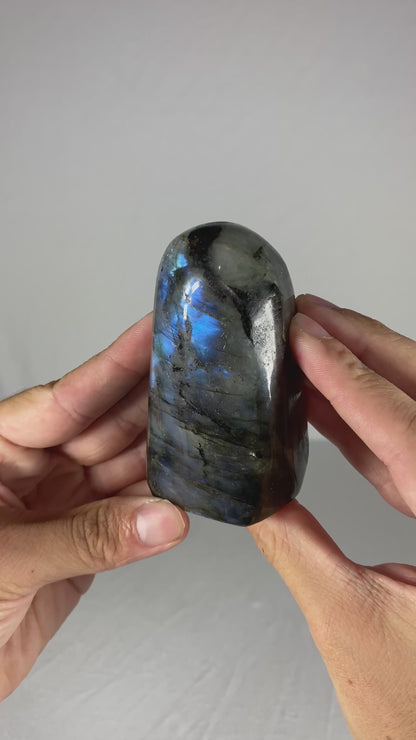 Madagascan Polished Labradorite Freeform Mountain (Small I)