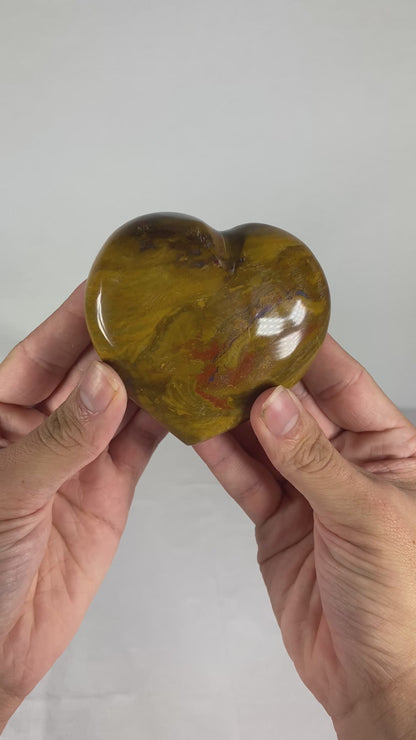 Madagascan Polished Jasper Heart (B)