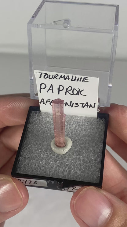 Pink Tourmaline Thumbnail Specimen From Afghanistan (Pre-Done C)