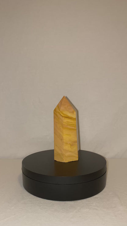 Madagascan Polished Polychrome Jasper Tower (K)