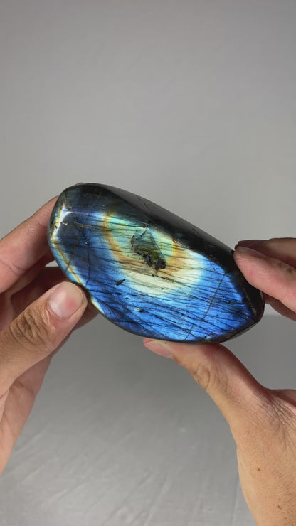 Madagascan Polished Labradorite Freeform Mountain (Small J)