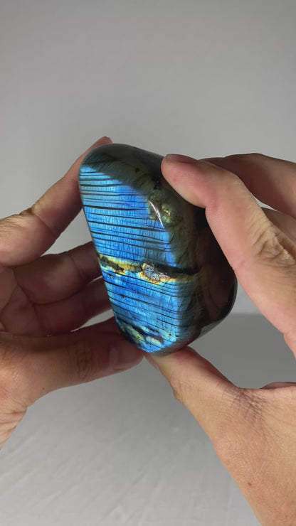 Madagascan Polished Labradorite Freeform Mountain (Small V)