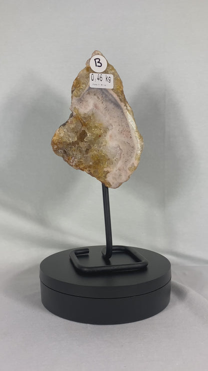 Brazilian Pink Amethyst Specimen On Stand (B)
