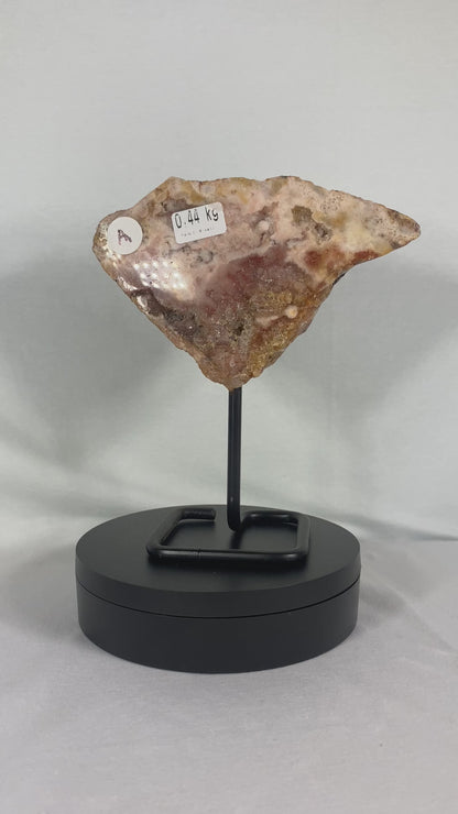 Brazilian Pink Amethyst Specimen On Stand (A)