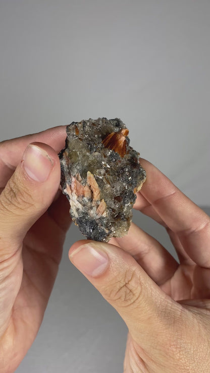 Moroccan Barite W/ Galena & Cerussite Specimen (A)