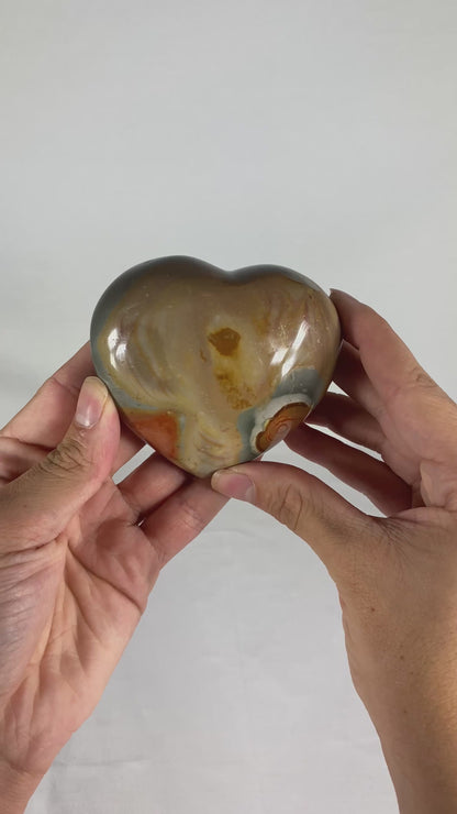 Madagascan Polished Jasper Heart (D)