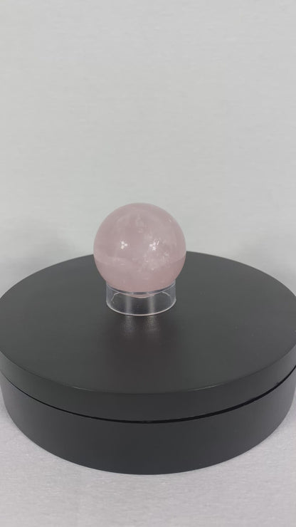 Madagascan Polished Rose Quartz Sphere (I)