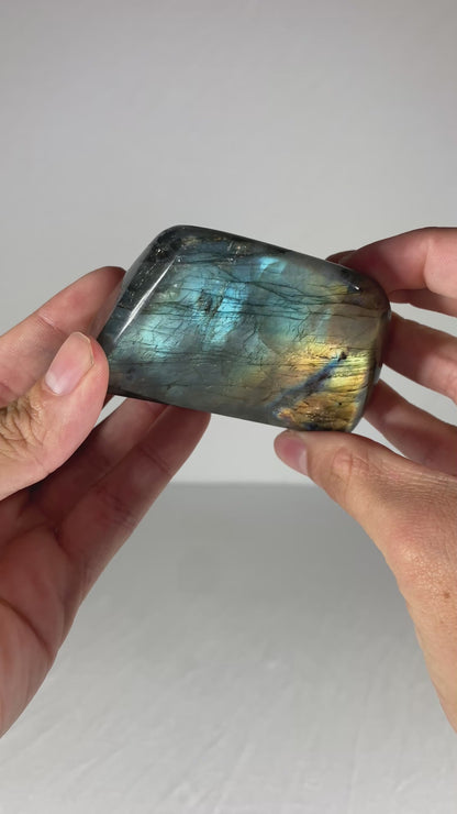 Madagascan Polished Labradorite Freeform Mountain (Small Z)