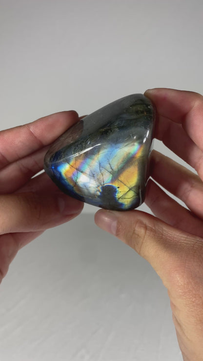 Madagascan Polished Labradorite Freeform Mountain (Small N)