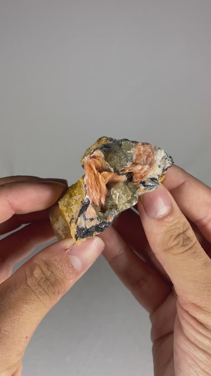 Moroccan Barite W/ Galena & Cerussite Specimen (E)