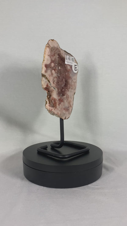 Brazilian Pink Amethyst Specimen On Stand (E)