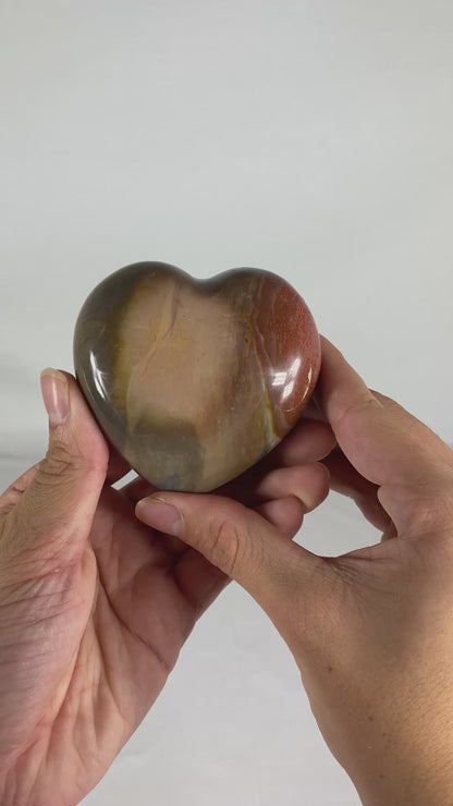 Madagascan Polished Jasper Heart (E)