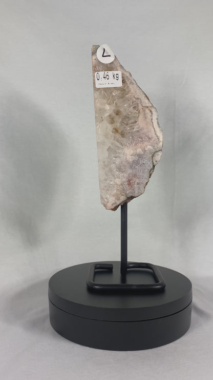 Brazilian Pink Amethyst Specimen On Stand (L)