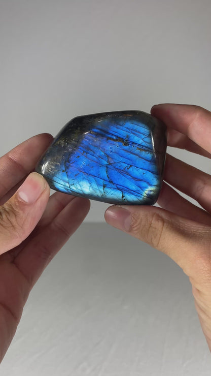Madagascan Polished Labradorite Freeform Mountain (Small W)