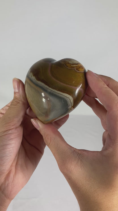 Madagascan Polished Jasper Heart (H)