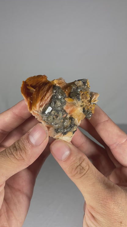 Moroccan Barite W/ Galena & Cerussite Specimen (F)