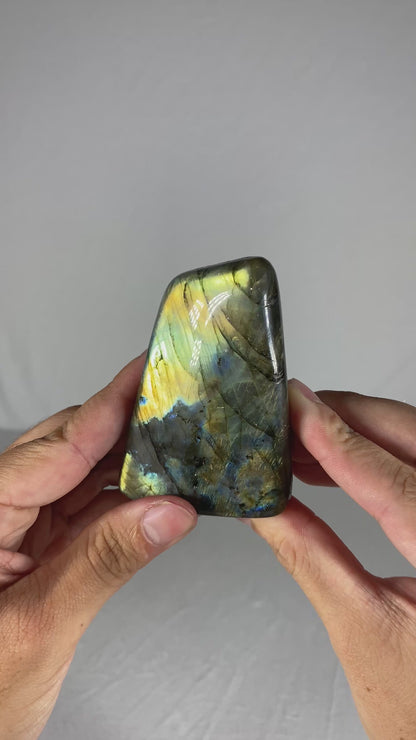 Madagascan Polished Labradorite Freeform Mountain (Small G)